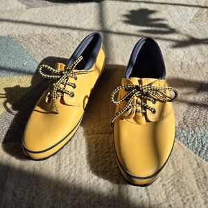 L.L. Bean Yellow Rain Shoes